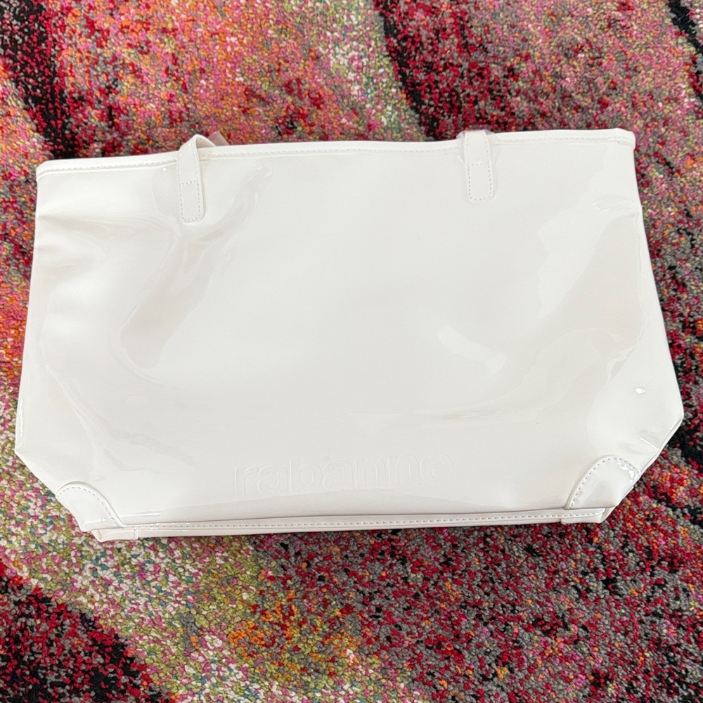Rabanne White Tote Bag
